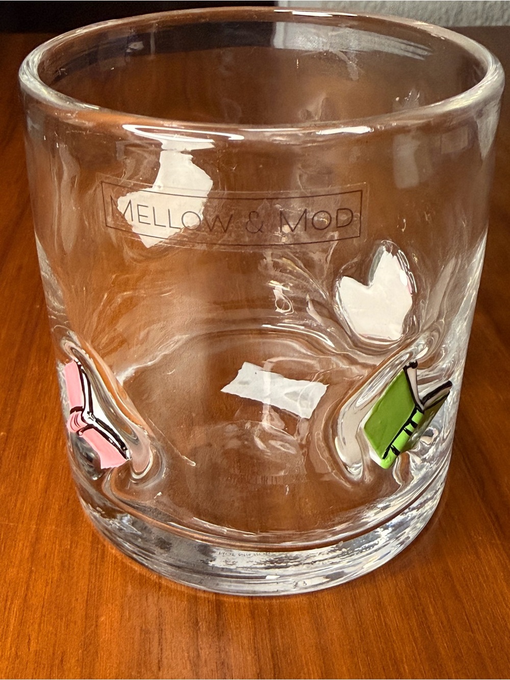 Mellow & Mod pink and green book tumbler cup
